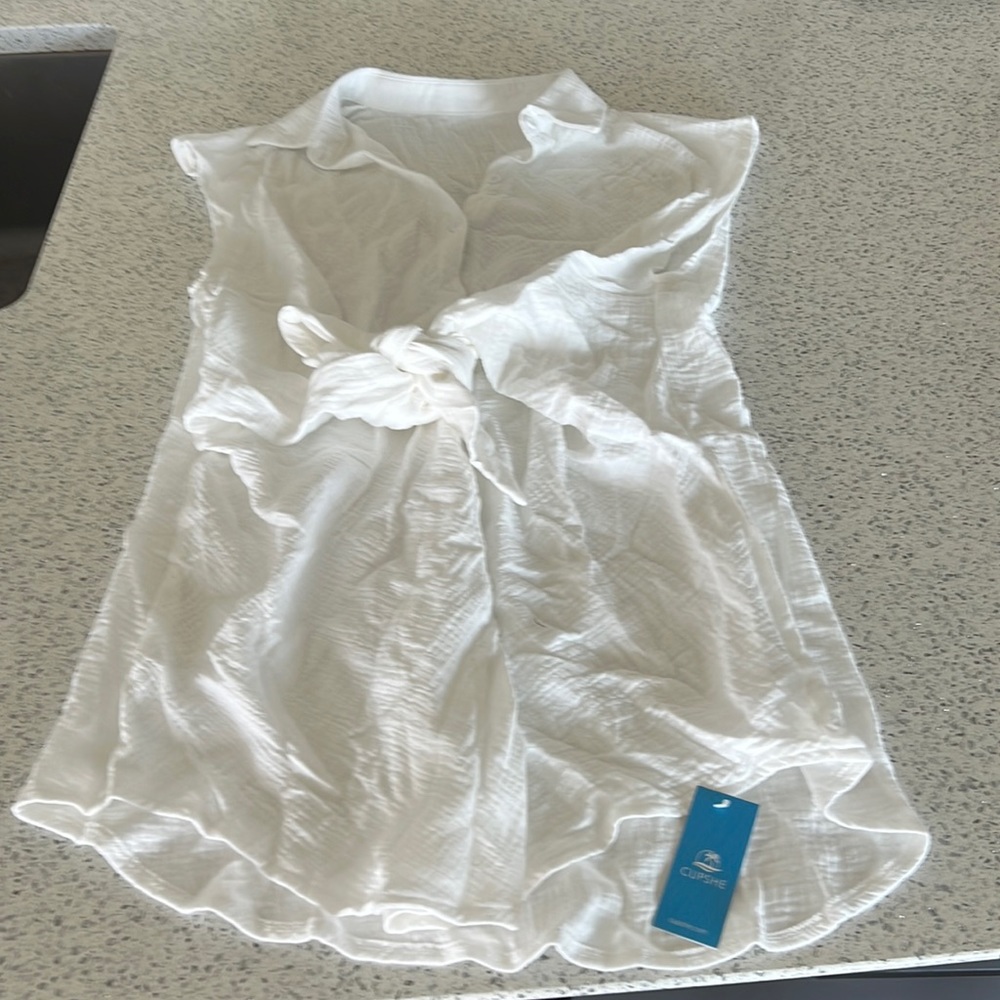 White Cover Up Dress- Cupshe